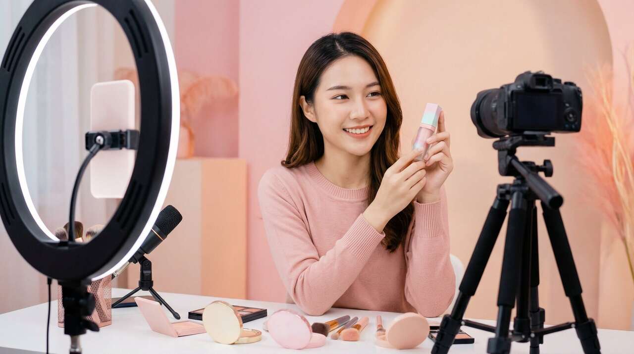 黄色仓库美妆视频教学